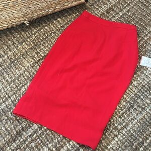 NWT Dress the Population Revolve Red Midi Skirt Size XS